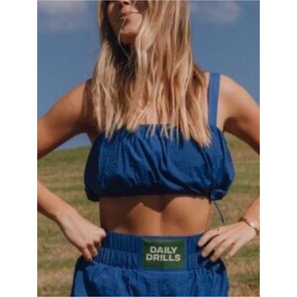 Daily Drills Blue Sports Bra